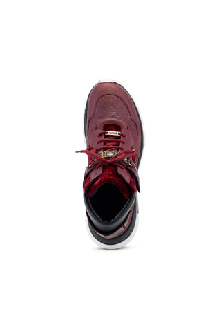 Mauri Luxury 8491 Crocodile / Velvet / Leather Casual High-Top Sneakers (MA5500)