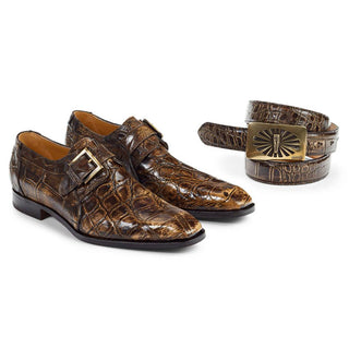 Mauri Men's Brown Exotic Hand-Painted Body Alligator Loafers 1002 (MA4403)(Special Order)-AmbrogioShoes