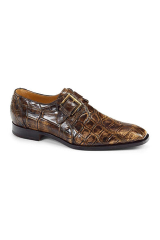Mauri Men's Brown Hand-Painted Body Alligator Loafers 1002 (MA4403)