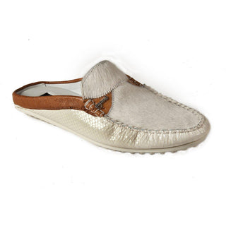 Mauri Men's Shoes White & Tan Multi Materials Sandals 3484 (MAO1039)-AmbrogioShoes