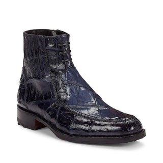 Mauri Men's Hand-Painted Albricci Charcoal Grey Boots 4701 (MA4306)(Special Order)-AmbrogioShoes