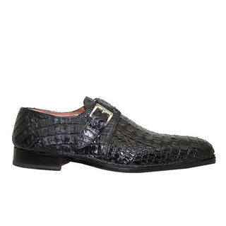 Mauri Mens Shoes Caiman Crocodile Black Loafers Art 1172/2 (MA4701) (Special Order)-AmbrogioShoes