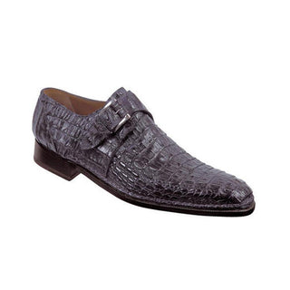 Mauri Mens Shoes Caiman Crocodile Grey Loafers Art 1172/2 (MA4700)(Special Order)-AmbrogioShoes