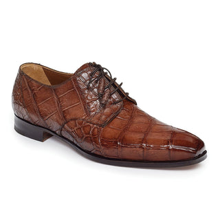 Mauri Men's Shoes Sport Rust Burnished Alligator Oxfords Art 1059 (MA4644)-AmbrogioShoes