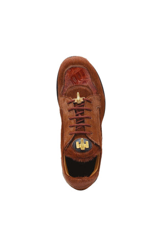 Mauri Mustang 8594 Crocodile Skin & Pony Hair Sneakers (MA5271)
