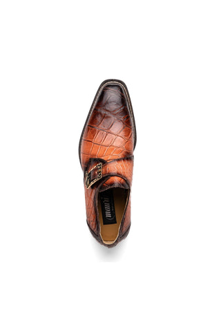 Mauri Nitti 3281/2 Peach with T.Moro Finish Alligator Monk Strap (MA5601)