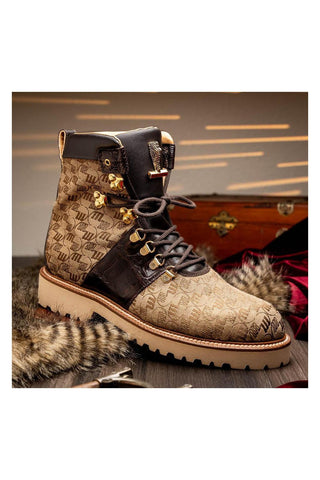 Mauri O.G 3272 Crocodile / Ostrich / Fabric / Leather Boot