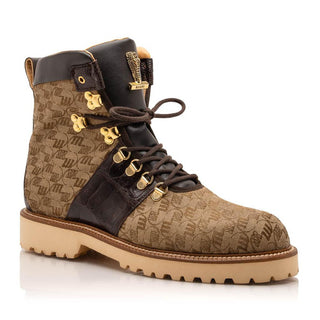 Mauri O.G 3272 Men's Shoes Exotic Crocodile / Ostrich / Fabric / Calf-Skin Leather Boots (MA5630)(Special Order)-AmbrogioShoes