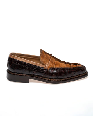 Mauri Orefici 4770/1 Crocodile / Nappa Slip-On Loafer (MA5665)