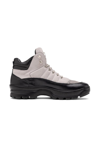 Mauri Polaris 4900 Black & Light Gray Crocodile / Suede / Nappa Leather Boots (MA5581)