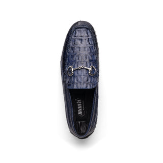 Mauri Polo 3501 Exotic Hornback / Ostrich Leg / Calf-Skin Leather Moccasin Horsebit Driver (MA5604)(Made to Order)-AmbrogioShoes