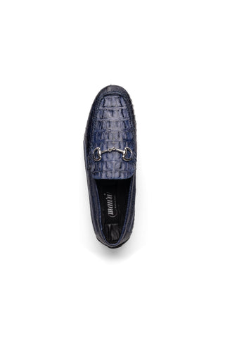 Mauri Polo 3501 Hornback / Ostrich Leg / Leather Moccasin Horsebit Driver (MA5604)