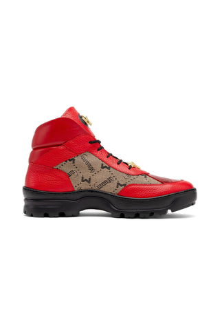 Mauri Pyro 3216 Crocodile Skin / Fabric / Nappa Leather Boots (MA5562)