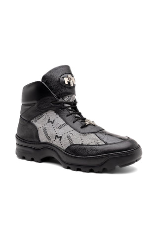 Mauri Pyro 3216 Exotic Crocodile Skin / Fabric / Nappa Leather Boots (MA5562)