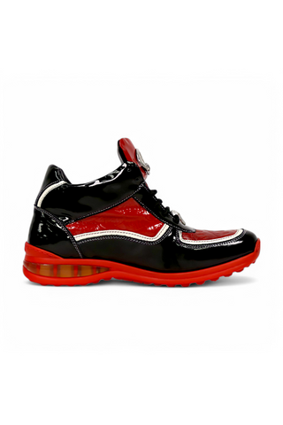Mauri Quick M797 Exotic Crocodile / Patent Leather High-Top Sneakers (MA5675)