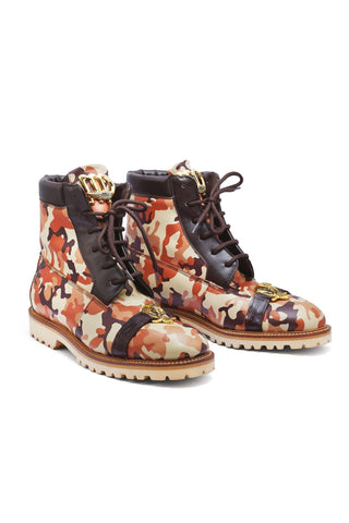 Mauri Rambo 4980 Camouflage Brown Alligator / Leather Boots (MA5275)