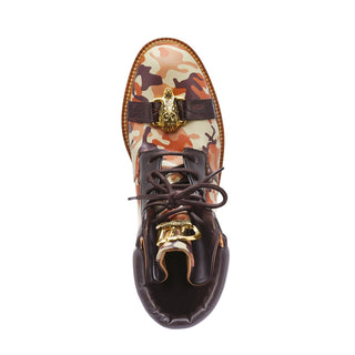 Mauri Rambo 4980 Camouflage Brown Exotic Alligator / Calf-Skin Leather Boots (MA5275)-AmbrogioShoes