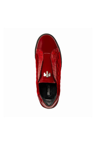 Mauri Regata 8478/10 Exotic Crocodile / Quilted Velvet / Patent Slip-On Sneakers (MA5648)