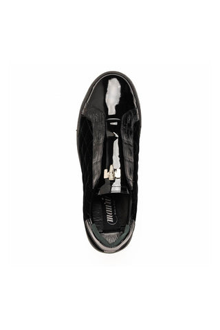 Mauri Regata 8478/10 Exotic Crocodile / Quilted Velvet / Patent Slip-On Sneakers (MA5648)
