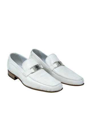 Mauri Royalty White Ostrich Loafers 3042 (MA5106)