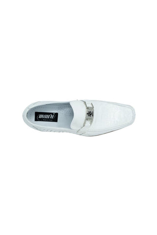 Mauri Royalty White Ostrich Loafers 3042 (MA5106)