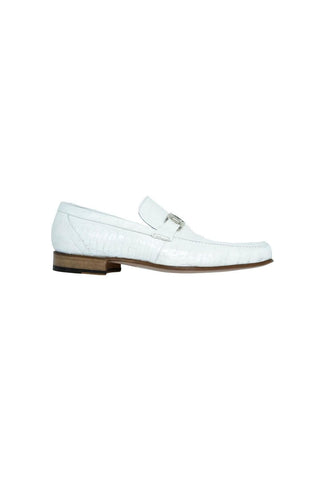 Mauri Royalty White Ostrich Loafers 3042 (MA5106)