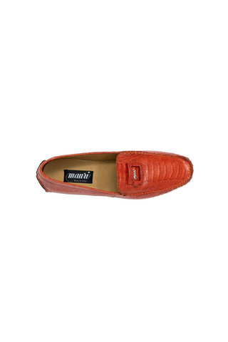 Mauri Scenic Gerbera Red Ostrich Loafers 3405 (MA5118)
