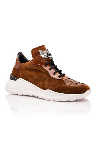 Mauri Scratch 8492 Exotic Hornback / Suede / Patent High-Top Sneakers (MA5647)