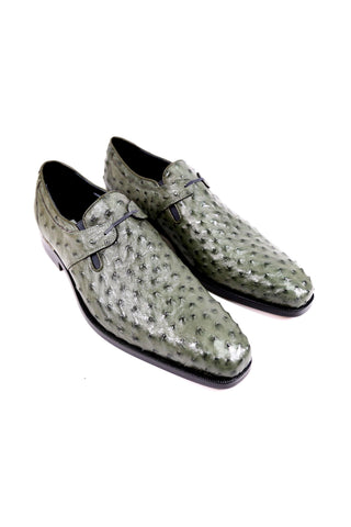 Mauri Serpentine Green Ostrich Oxfords 4883 (MAO1027)