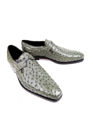 Mauri Serpentine Green Ostrich Oxfords 4883 (MAO1027)