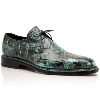 Mauri Shadow 3281/4 Men's Shoes Exotic Alligator Derby Oxfords (MA5637)-AmbrogioShoes