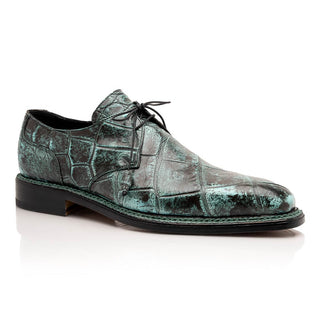 Mauri Shadow 3281/4 Men's Shoes Exotic Alligator Derby Oxfords (MA5637)-AmbrogioShoes