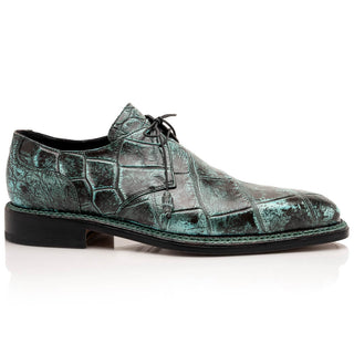 Mauri Shadow 3281/4 Men's Shoes Exotic Alligator Derby Oxfords (MA5637)-AmbrogioShoes