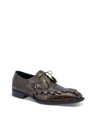 Mauri Slayer Crocodile Skin Derby-AmbrogioShoes