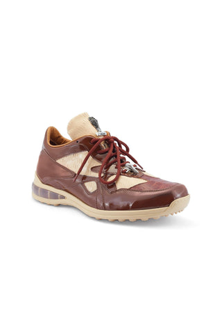 Mauri Sonic 8464/1 Crocodile Skin & Patent Casual Bubble Sneakers (MA5540)