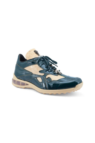 Mauri Sonic 8464/1 Exotic Crocodile Skin & Patent Casual Bubble Sneakers (MA5540)