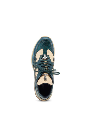 Mauri Sonic 8464/1 Exotic Crocodile Skin & Patent Casual Bubble Sneakers (MA5540)