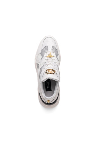 Mauri Sonic 8464/2 Acre & White Crocodile / Nappa / Fabric Casual Bubble Sneakers (MA5618)