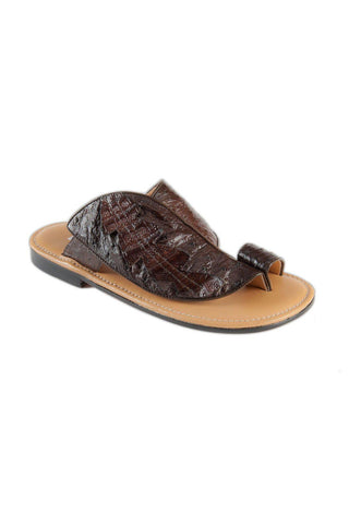 Mauri Sport Rust Brown Crocodile Sandals 5087 (MAO1013)
