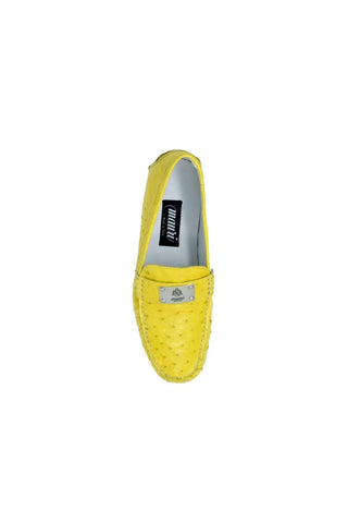 Mauri Sunset Mimosa Yellow Exotic Ostrich -Casual Loafers 3470 (MA5120)