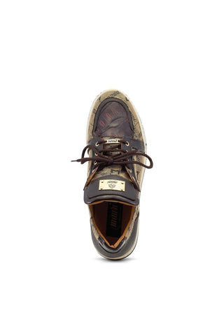 Mauri Supreme 8440/1 Crocodile Skin / Fabric / Leather Sneakers (MA5490)