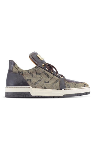 Mauri Supreme 8440/1 Exotic Crocodile Skin / Fabric / Calf-Skin Leather Sneakers (MA5490)-AmbrogioShoes