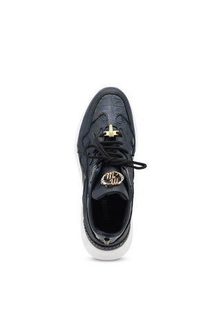 Mauri Swift 8464/2 Black Crocodile / Nappa & Patent Casual Sneakers (MA5511)
