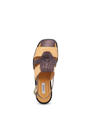 Mauri Tahiti 5161 Sport Rust & Light Caramel Ostrich / Hornback Casual Sandals (MA5522)