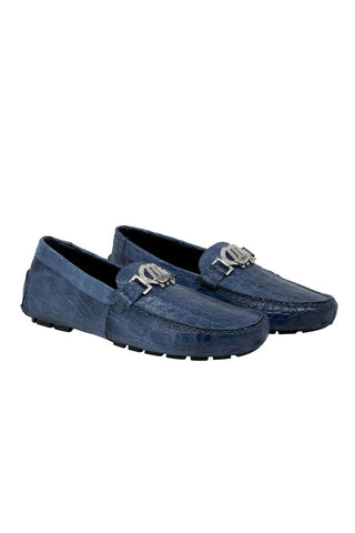 Mauri Tide Caribbean Blue Crocodile -Casual Loafers 3485 (MA5119)