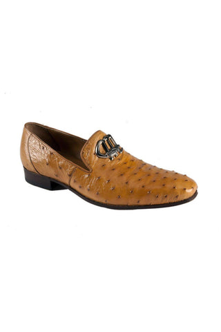 Mauri Tobacco Ostrich Loafers 4821 (MAO1022)