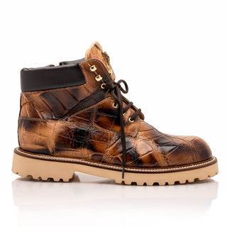 Mauri Troop 3240/3 Men's Shoes Exotic Alligator / Calf-Skin Leather Boots (MA5632)-AmbrogioShoes