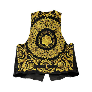 Mauri V21 Men's Accessories Black Exotic Alligator Vest (MAJ1001)-AmbrogioShoes