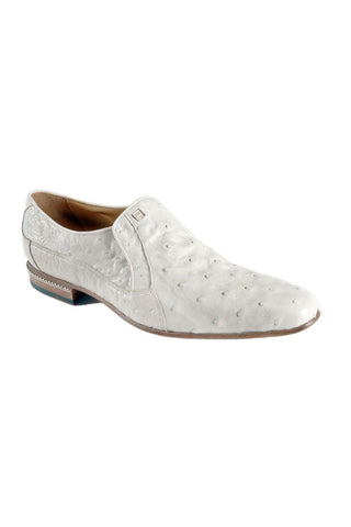 Mauri White Ostrich Loafers 4890-1 (MAO1030)