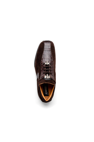 Mauri Wisdom 9145-1 Crocodile Skin & Suede Sneakers (MA5551)